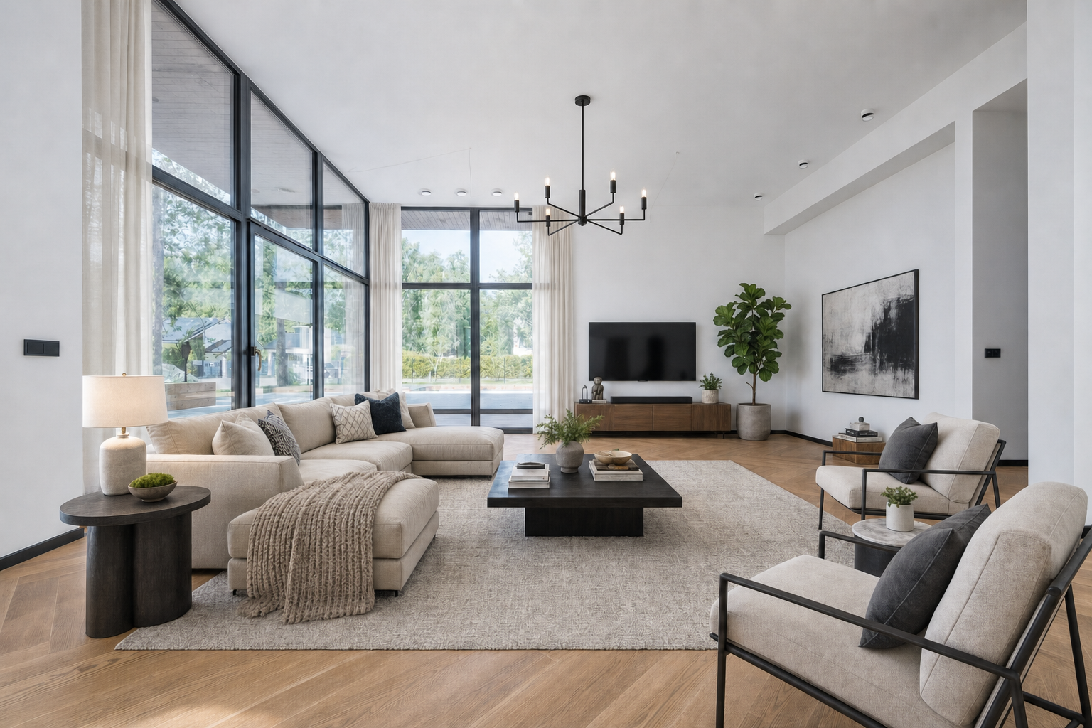 Staged room